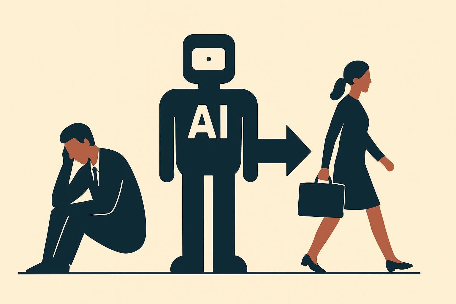 AI Splits the Workforce: Some Lose Jobs, Others Can’t Log Off